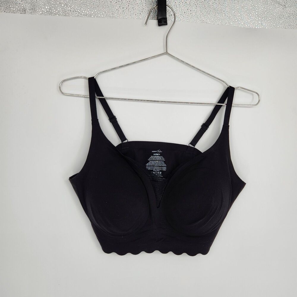 Rhonda Shear Women's Black‎ 1X Sports Bra NWOT